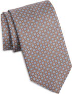 David Donahue Neat Square Silk Tie