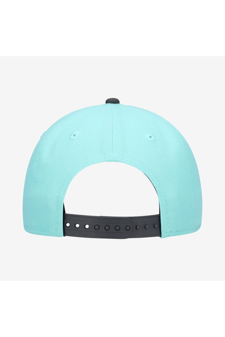 Youth New Era  Turquoise/Charcoal Los Angeles Lakers 9FIFTY Snapback Hat, Alternate, color, Turquoise