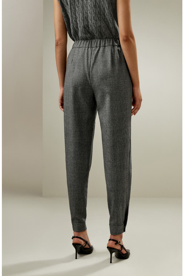 Women's Glen Flex Worsted Trousers, Alternate, color, Mixed Gray