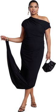 ELOQUII Embellished Stud Detail Maxi Dress