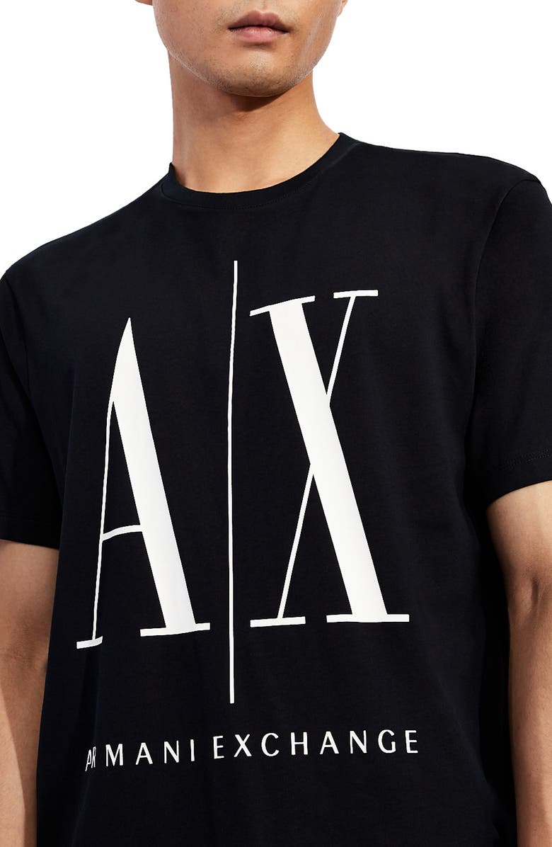 Armani Exchange Icon Logo Cotton Graphic Tee, Alternate, color,
