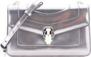 Pre-Owned Bvlgari Serpenti Forever Shoulder Bag Metallic Leather Small