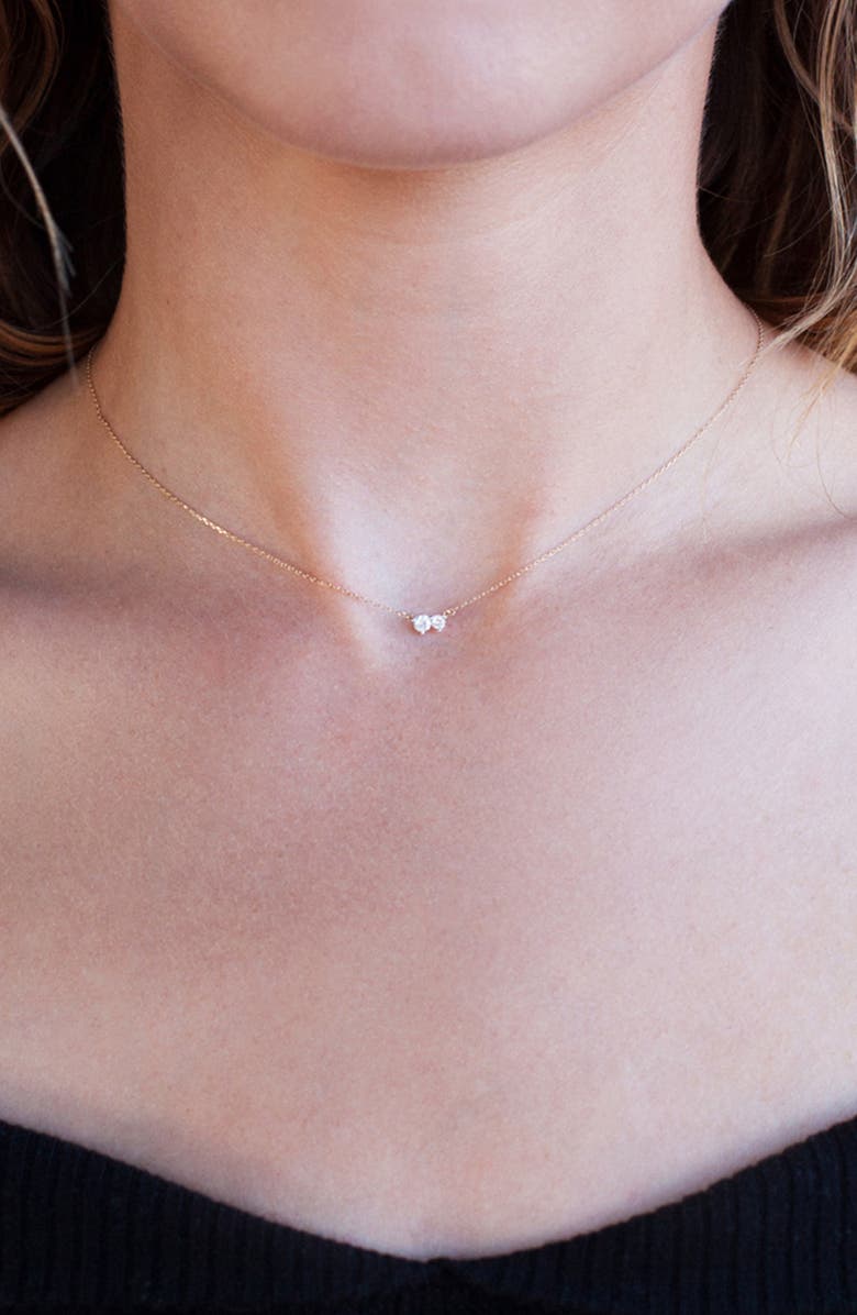 Adina Reyter Two Amigos Diamond Necklace, Alternate, color, 14K Yellow Gold