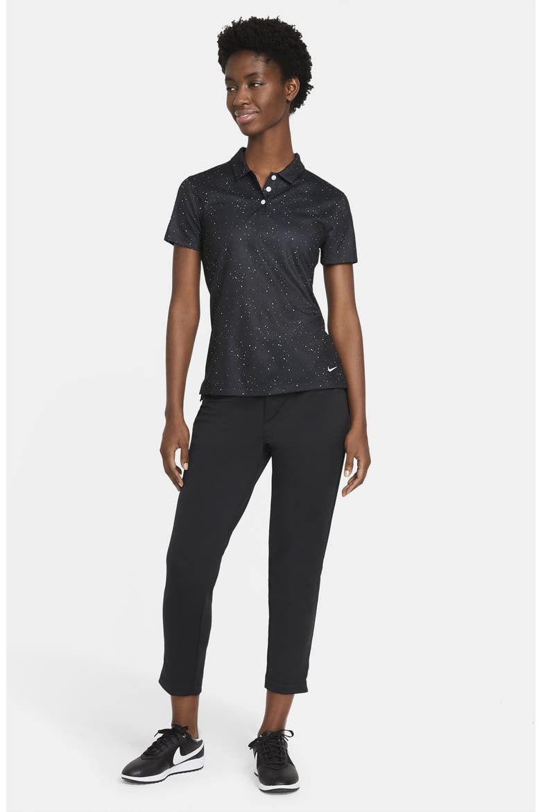 Nike Dri-Fit Printed Golf Polo, Alternate, color, BLACK/ PHOTON DUST