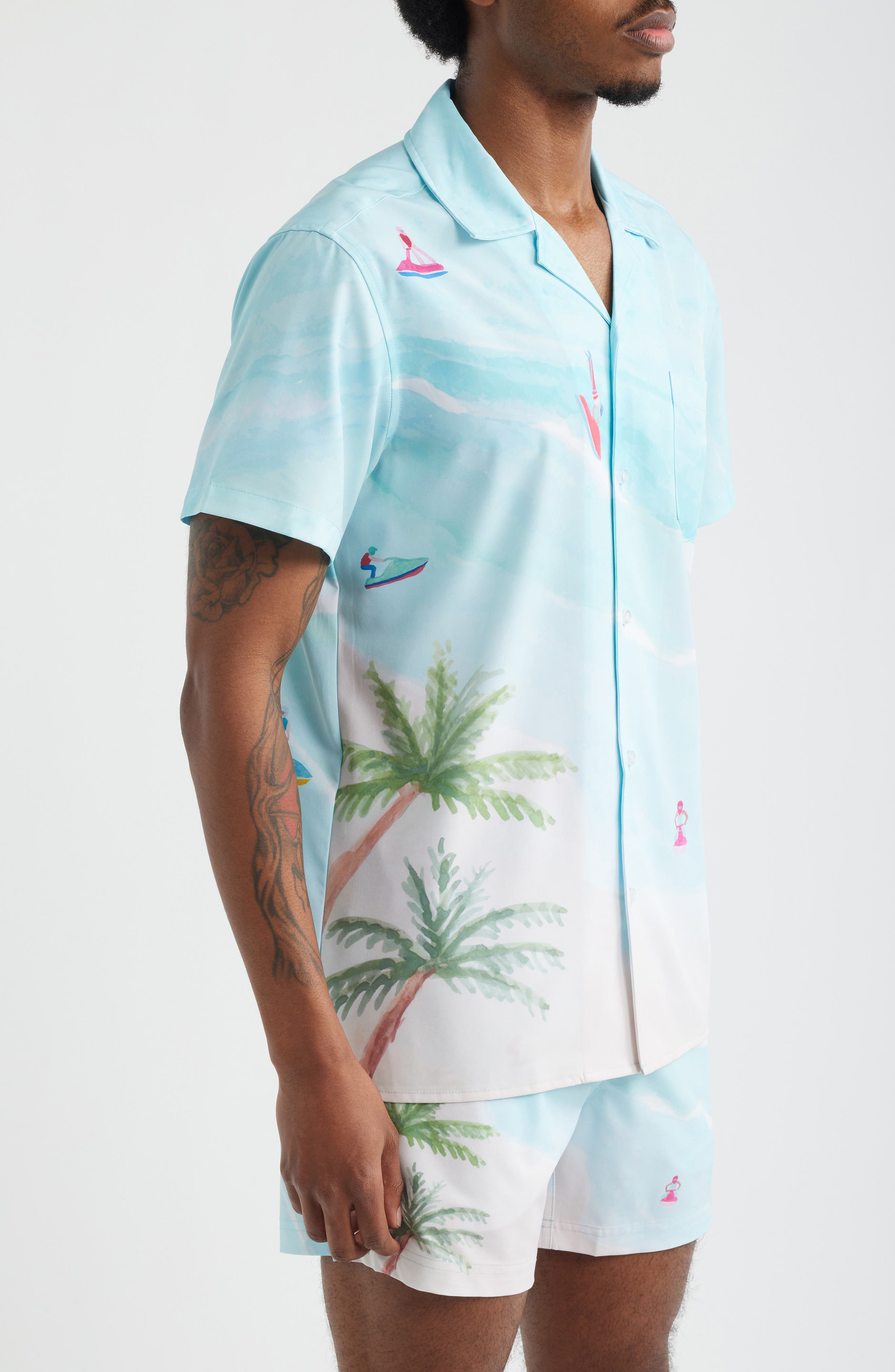 MAVRANS Jet Ski Island Weekend Camp Shirt (Men) | Nordstrom
