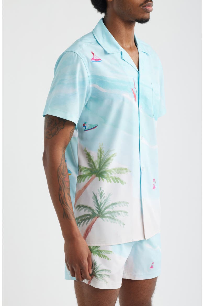 Jet Ski Island Weekend Camp Shirt, Alternate, color, BLUE
