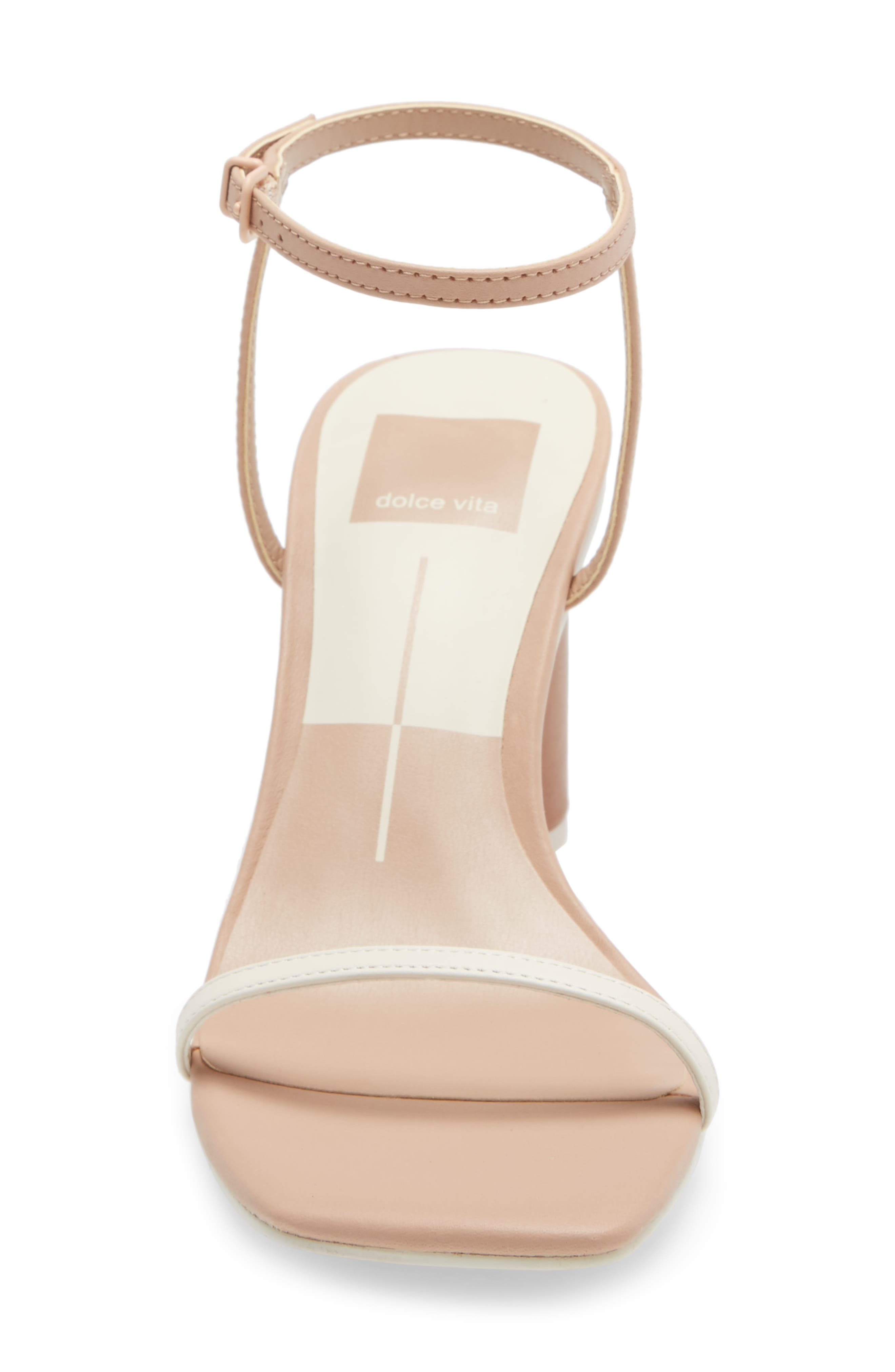 Naomey Strappy Statement Heel Sandal, Alternate, color, NUDE MULTI LEATHER