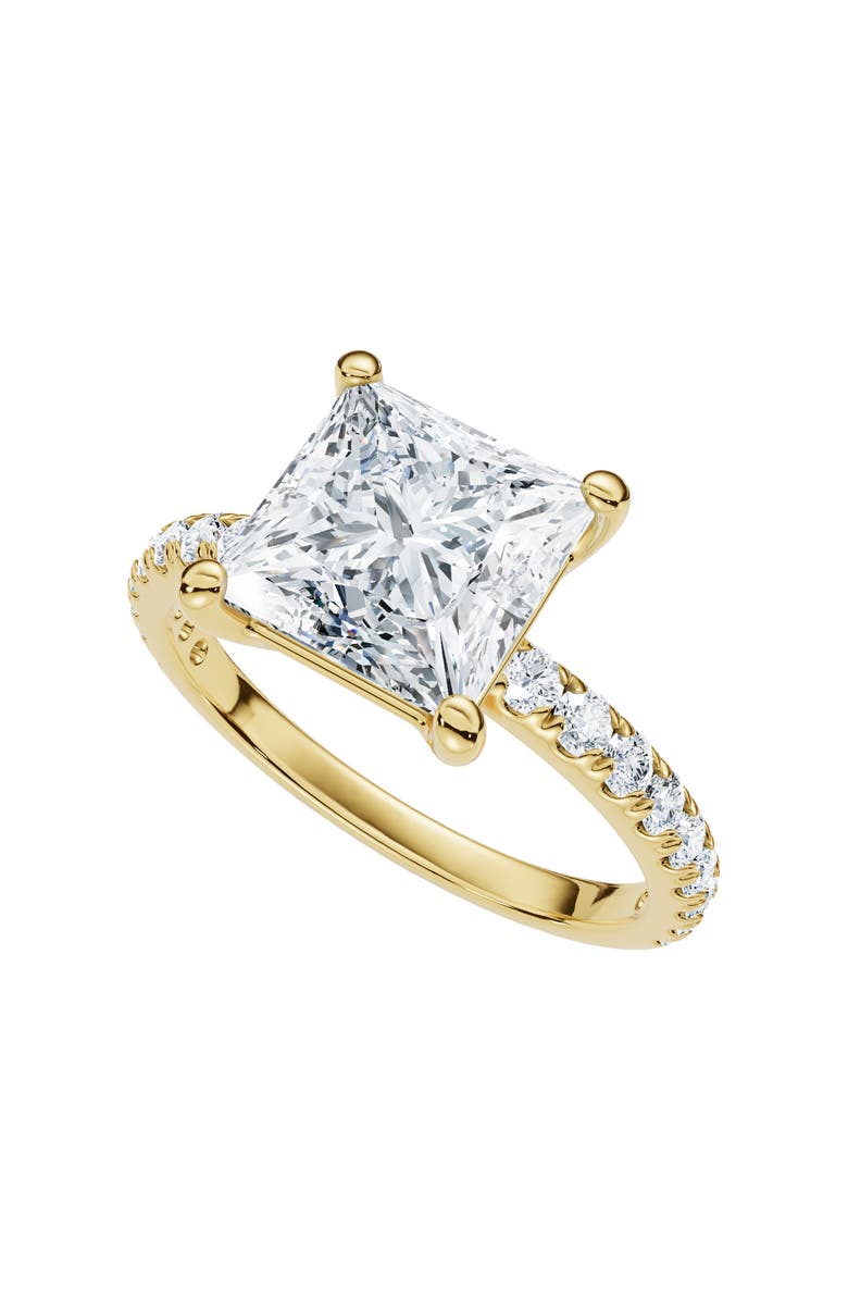 Bliss Diamond Certified 2 1/3Ct Princess Cut Diamond Engagement Ring 14k Gold or Pt Lab Grown, Alternate, color, 