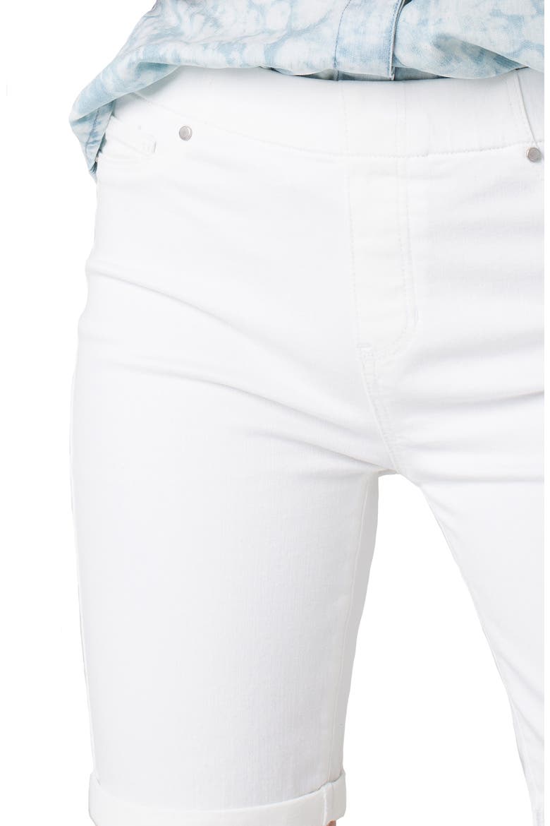 Chloe Pull-On Bermuda Shorts, Alternate, color, BRIGHT WHITE