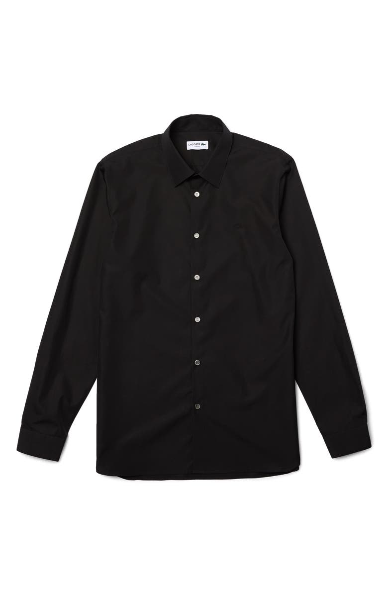 Lacoste Slim Fit Poplin Button-Up Shirt, Alternate, color, 