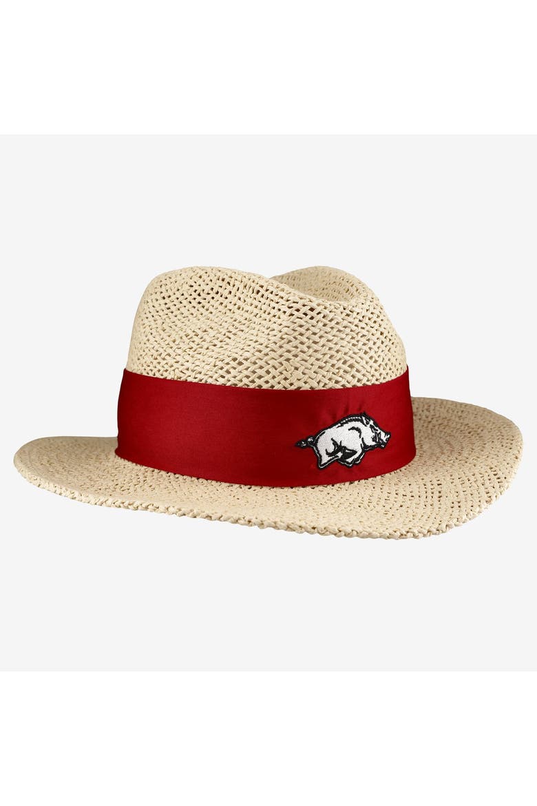 Men's Ahead  Tan Arkansas Razorbacks Wellington Gambler Hat, Alternate, color, Tan