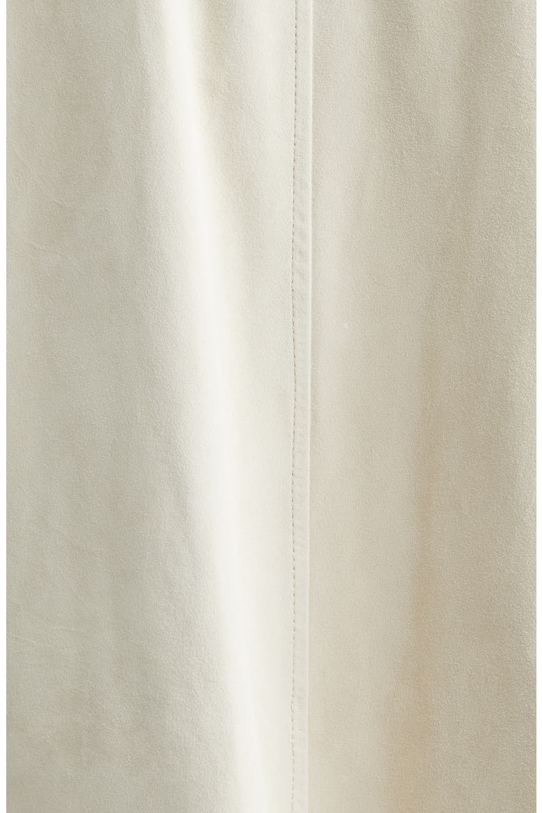 Oversize Hooded Lambskin Suede Jacket, Alternate, color, IVORY