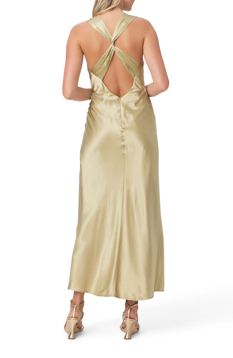 PAIGE Marcel Silk Blend Maxi Dress, Alternate, color, Pale Olive