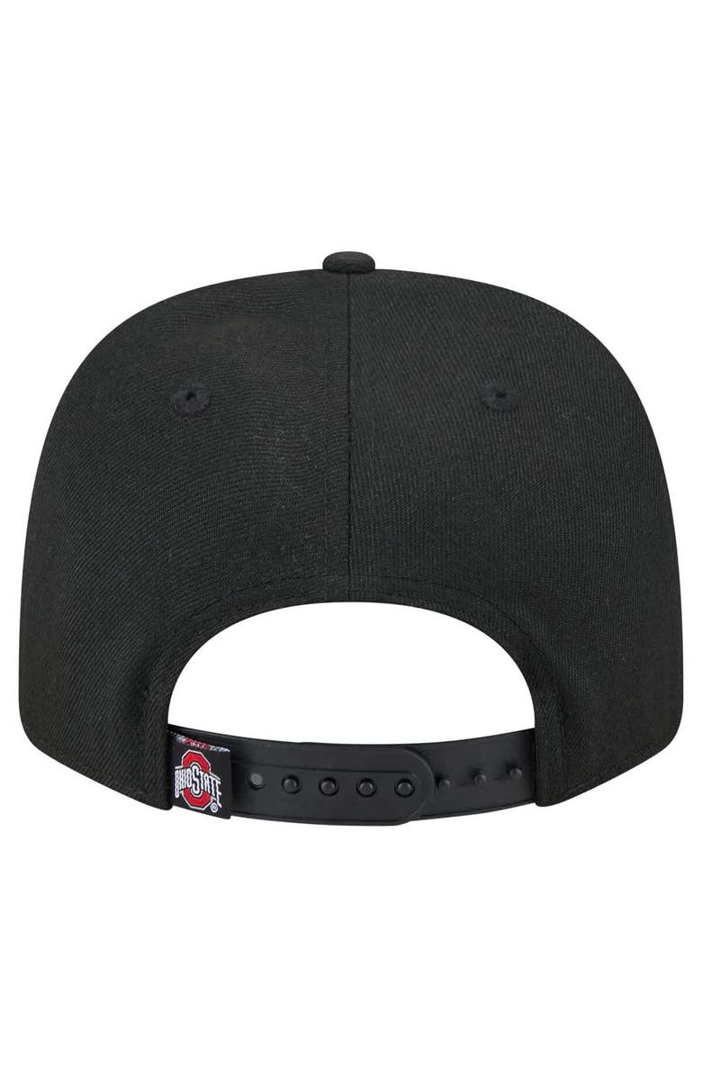 New Era Men's New Era  Black Ohio State Buckeyes 9SEVENTY Team Stretch-Snap Adjustable Hat, Alternate, color, 