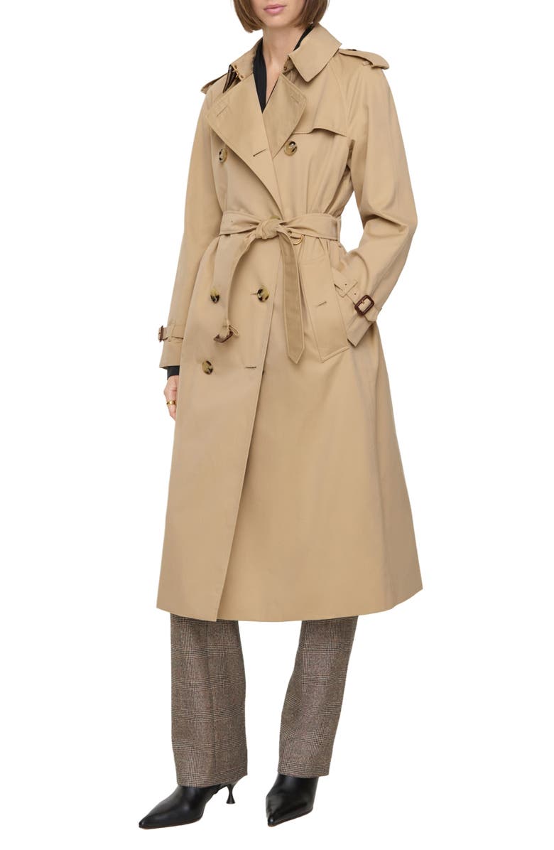 Burberry Waterloo Heritage Trench Coat, Alternate, color, Honey