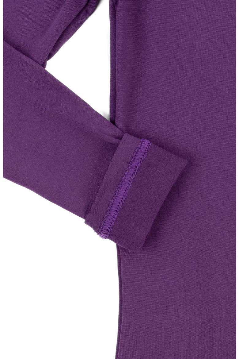 Two-Piece Thermal Long Sleeve Solid Pajamas, Alternate, color, Dark Purple
