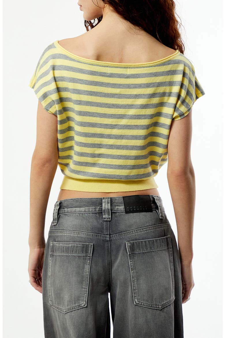 Eva Knit Top, Alternate, color, YELLOW STRIPE