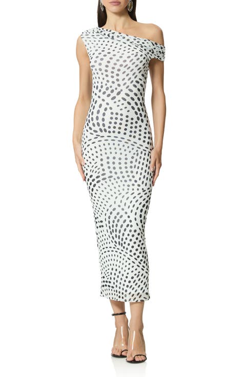 Holden Swirl Dot Print Dress