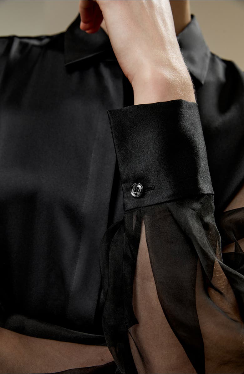 Lilysilk Ethereal Silk Shirt, Alternate, color, Black