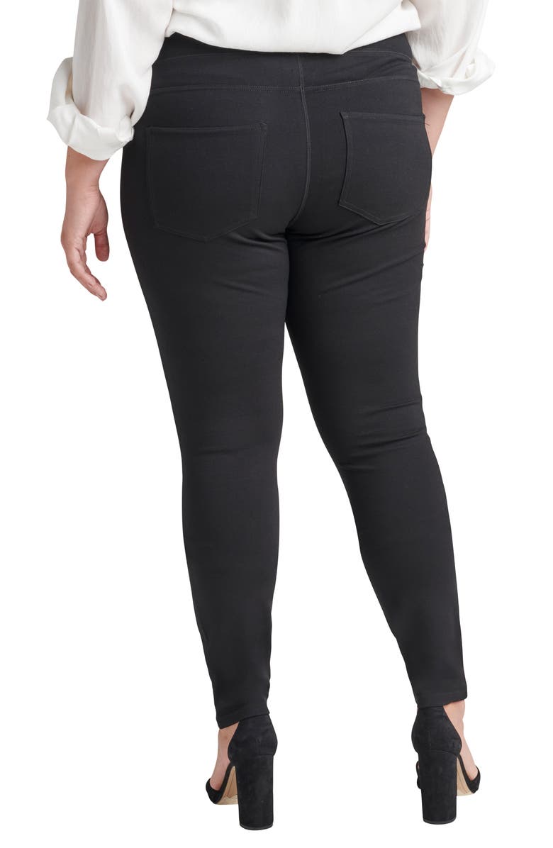 JAG Jeans Ricki Ponte Skinny Pants, Alternate, color, Black