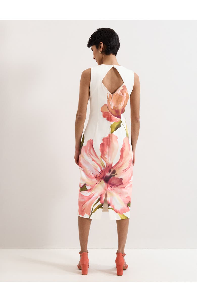 Phase Eight Nadina Floral Dress, Alternate, color, Cream