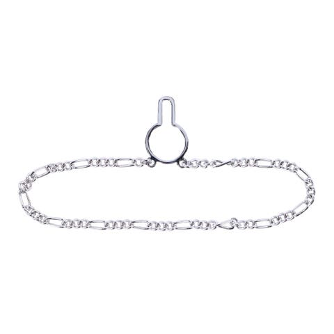 Sutton Sterling Silver Figaro Tie Chain