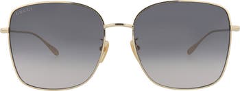 61mm Square Sunglasses