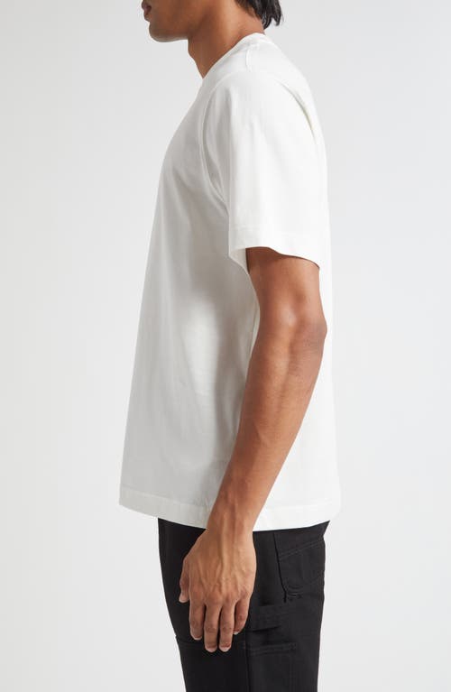 Burberry Seth Ekd Cotton Jersey T-shirt In White
