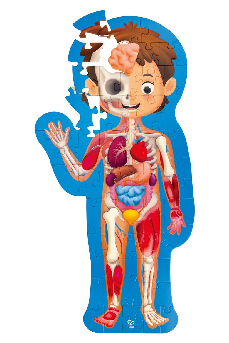 Human Body 50-Piece Puzzle, Main, color, MULTIPLECOLOR