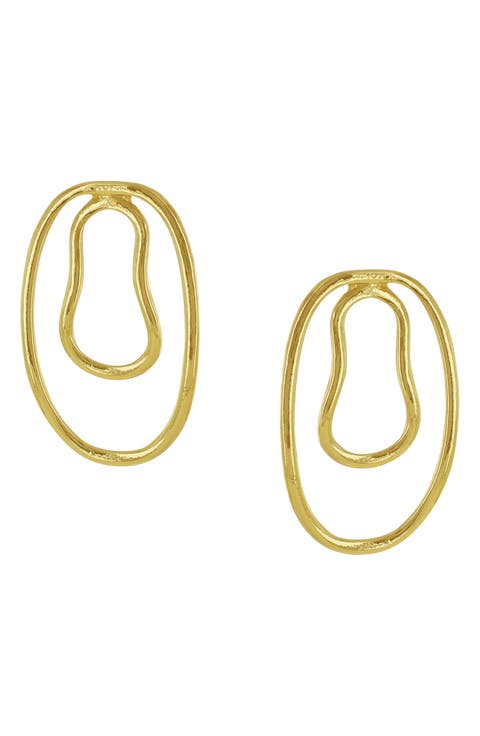 Cherie Gold-Plated Statement Earrings