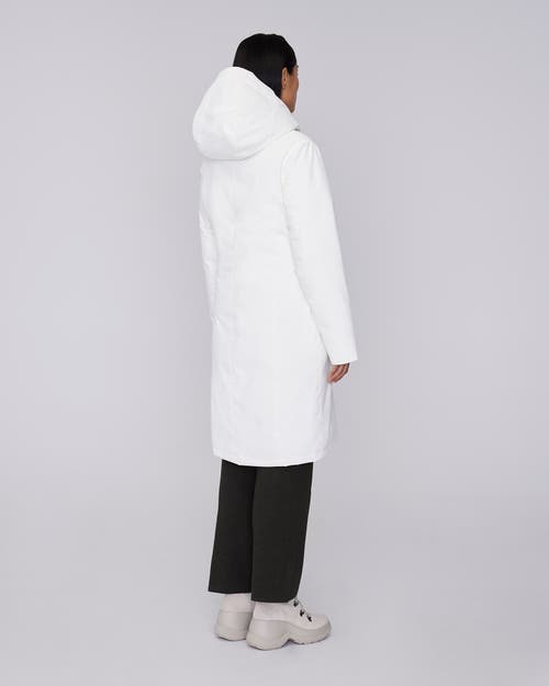 Quartz Co. Fermont | Hooded Down Winter Jacket In Ivory