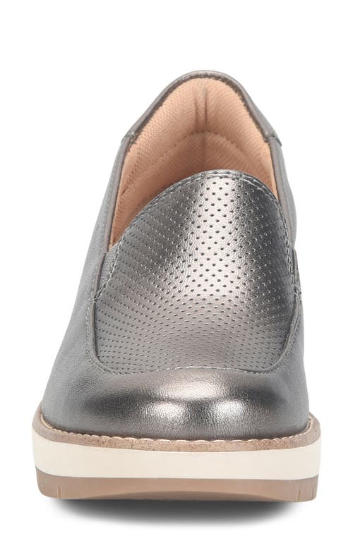 Comfortiva Fabiana Wedge Loafer In Dark Pewter