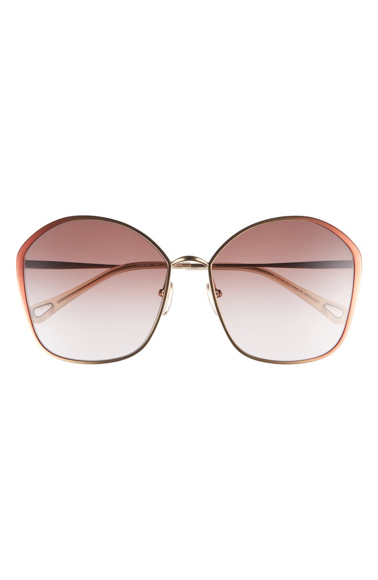 Chloé Core 61mm Round Sunglasses, Main, color,
