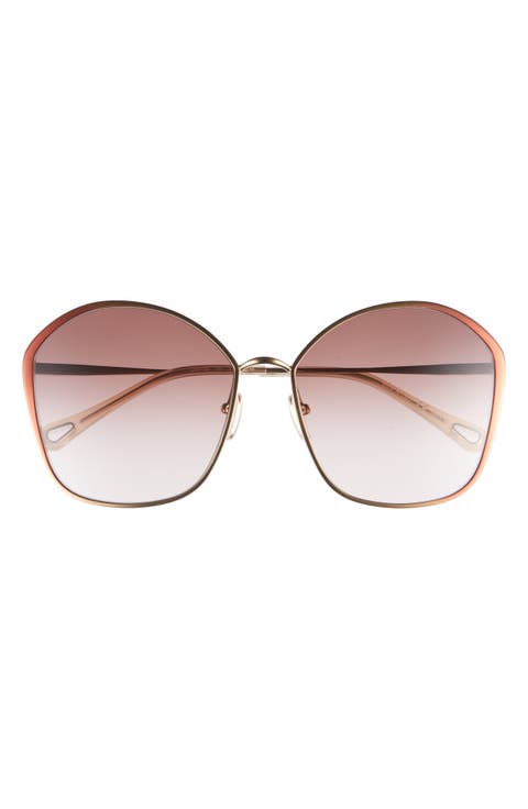 Core 61mm Round Sunglasses