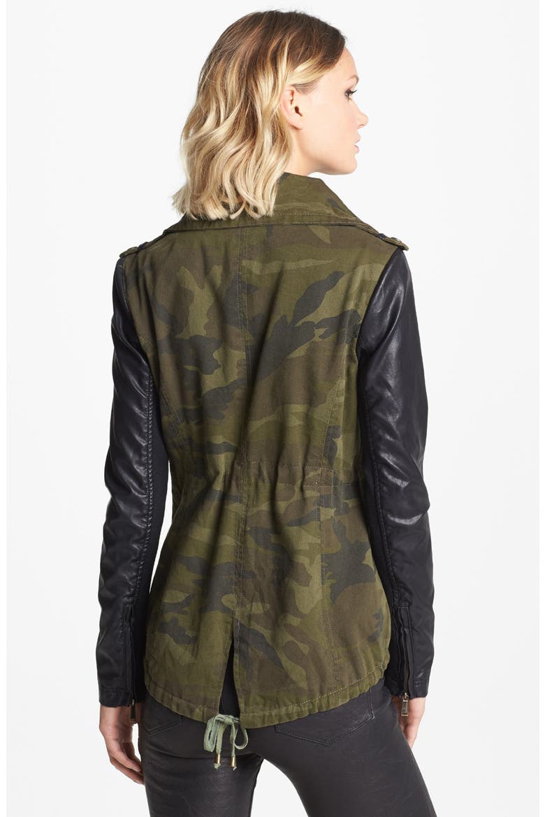 Mixed Media Jacket, Alternate, color, CAMO