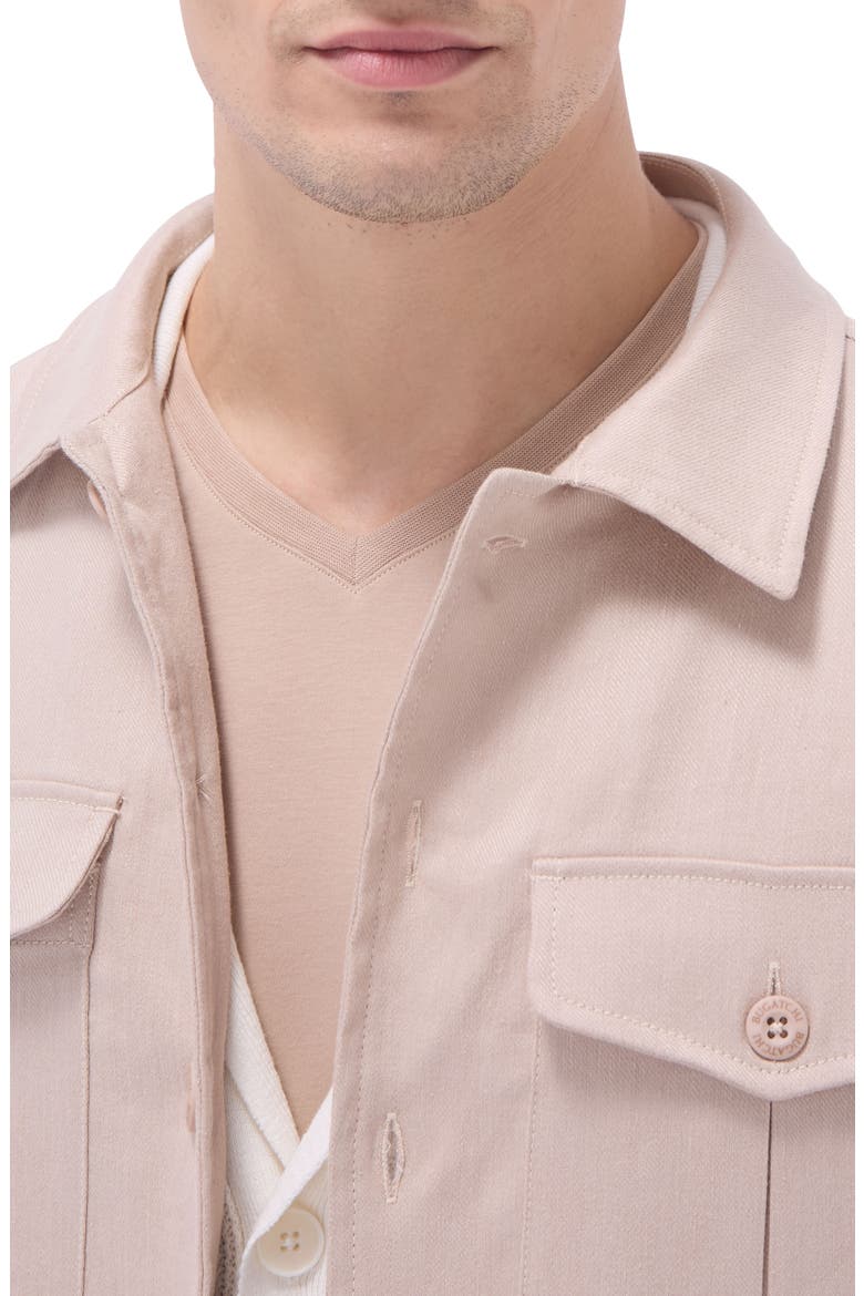 Linen Blend Safari Jacket, Alternate, color, SAND