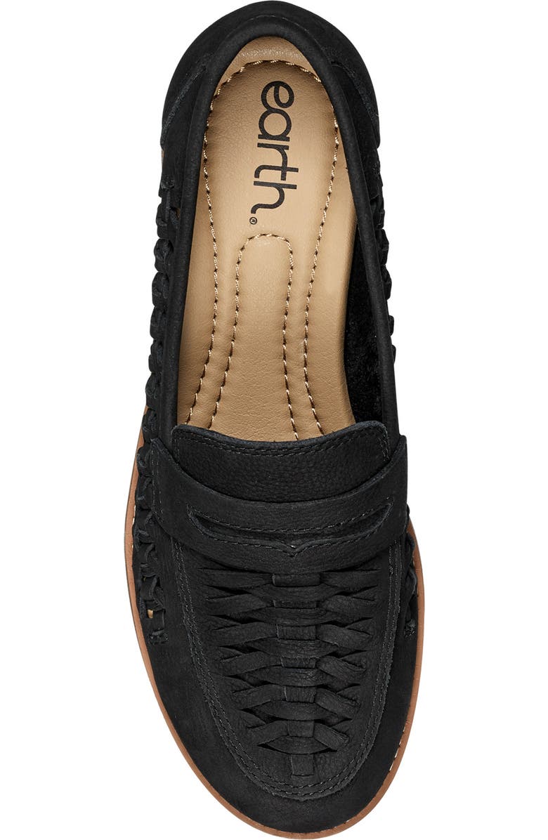 Earth<sup>®</sup> Ela Woven Penny Loafer, Alternate, color, Black