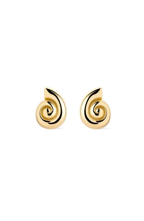 Gold Stud Earrings - Ariel Studs