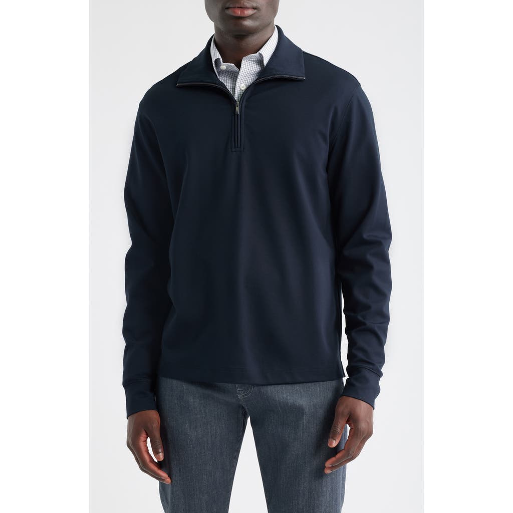 Nordstrom Travel Luxe Quarter Zip Pullover In Blue