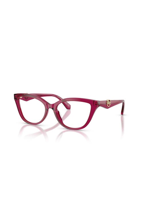 Michael Kors 54mm Cat Eye Optical Glasses In Red
