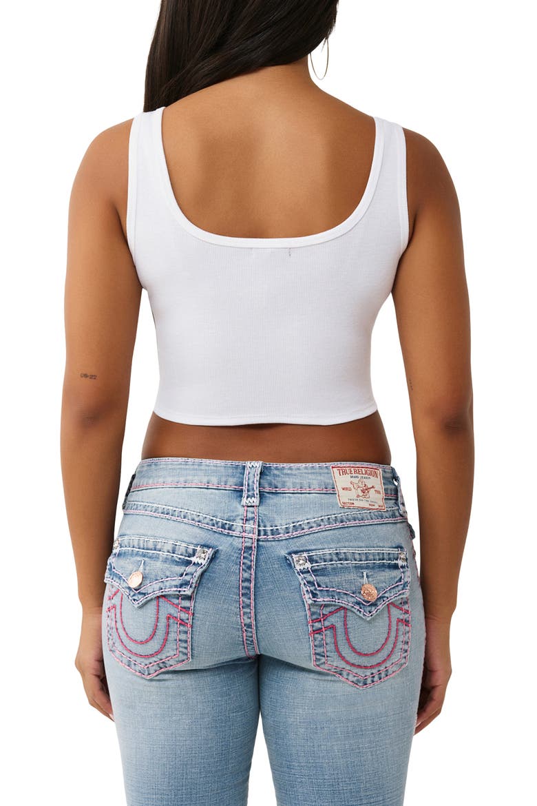 Crystal Logo Scoopneck Tank, Alternate, color, OPTIC WHITE