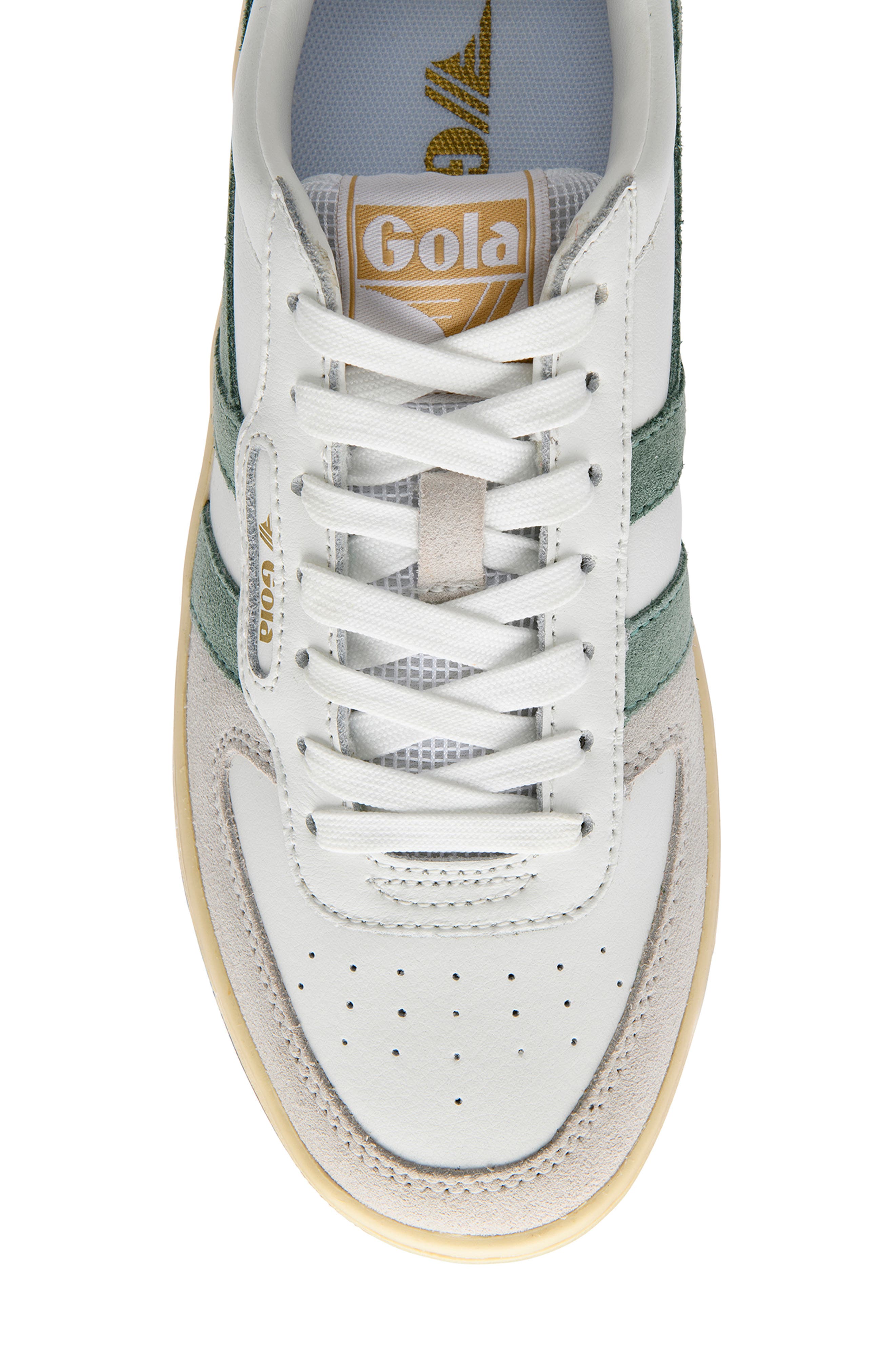 Hawk Sneaker, Alternate, color, WHITE/GREEN MIST/GLD