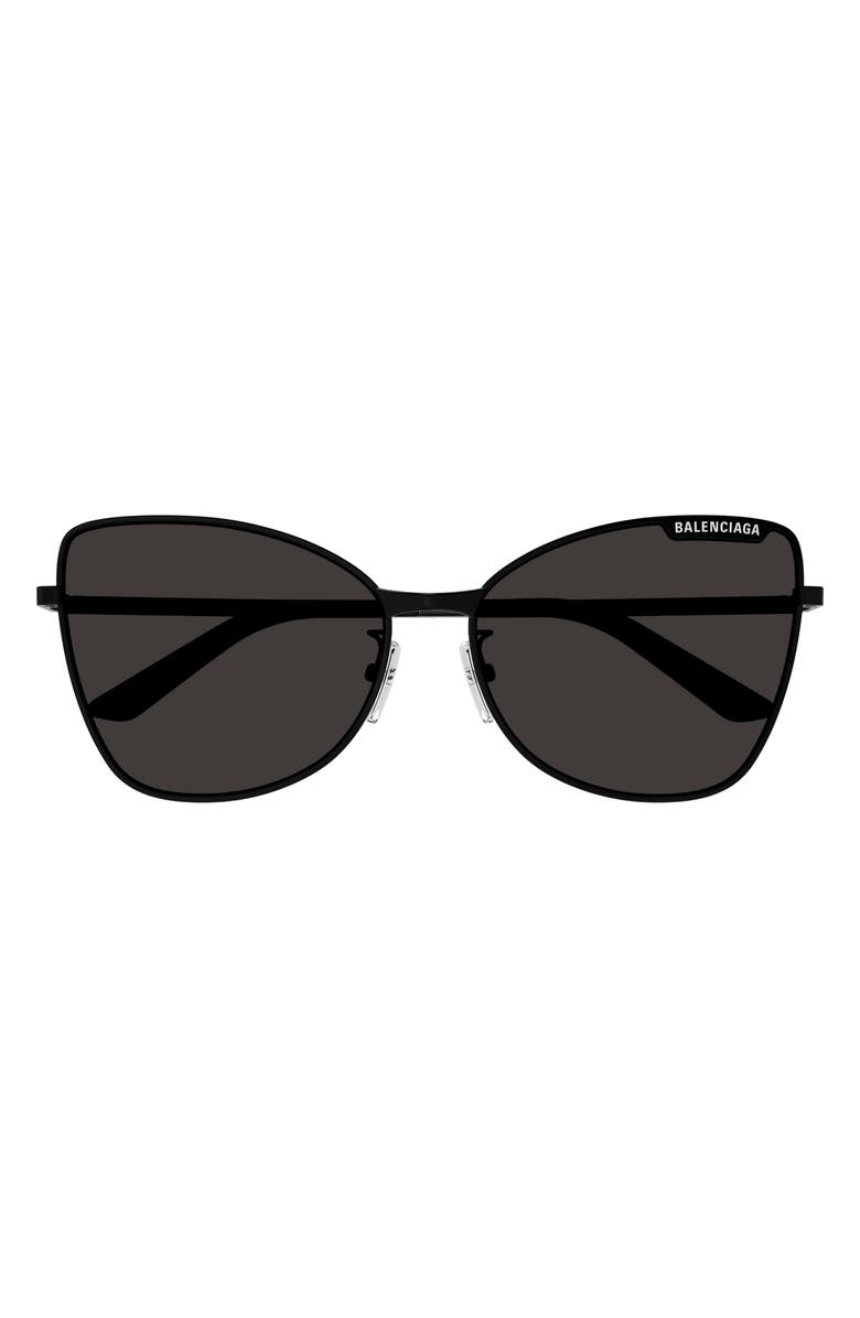 Balenciaga 60mm Butterfly Sunglasses, Main, color, 