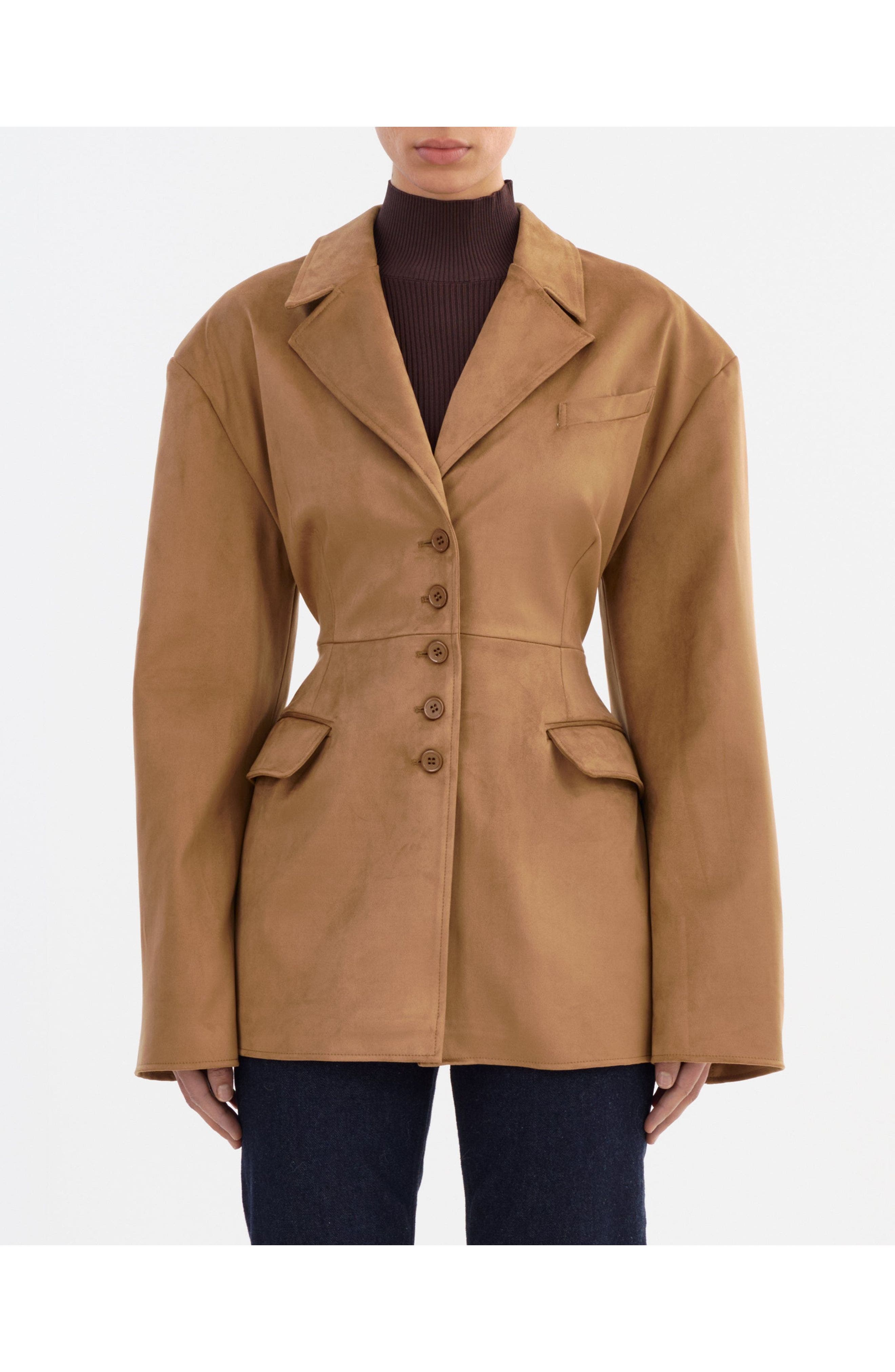 Molly | Faux Suede Oversize Blazer