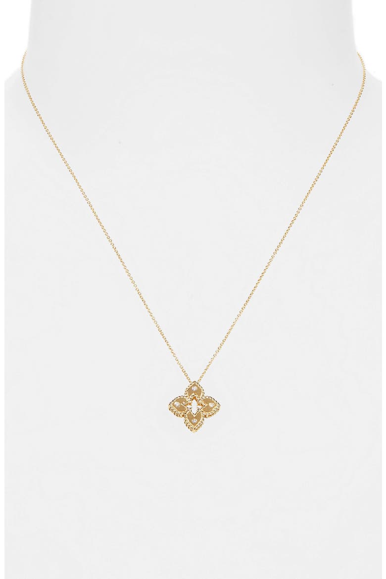 Venetian Princess Diamond Pendant Necklace, Alternate, color, YG