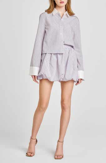 WAYF Bonnie Stripe Button-Up Shirt