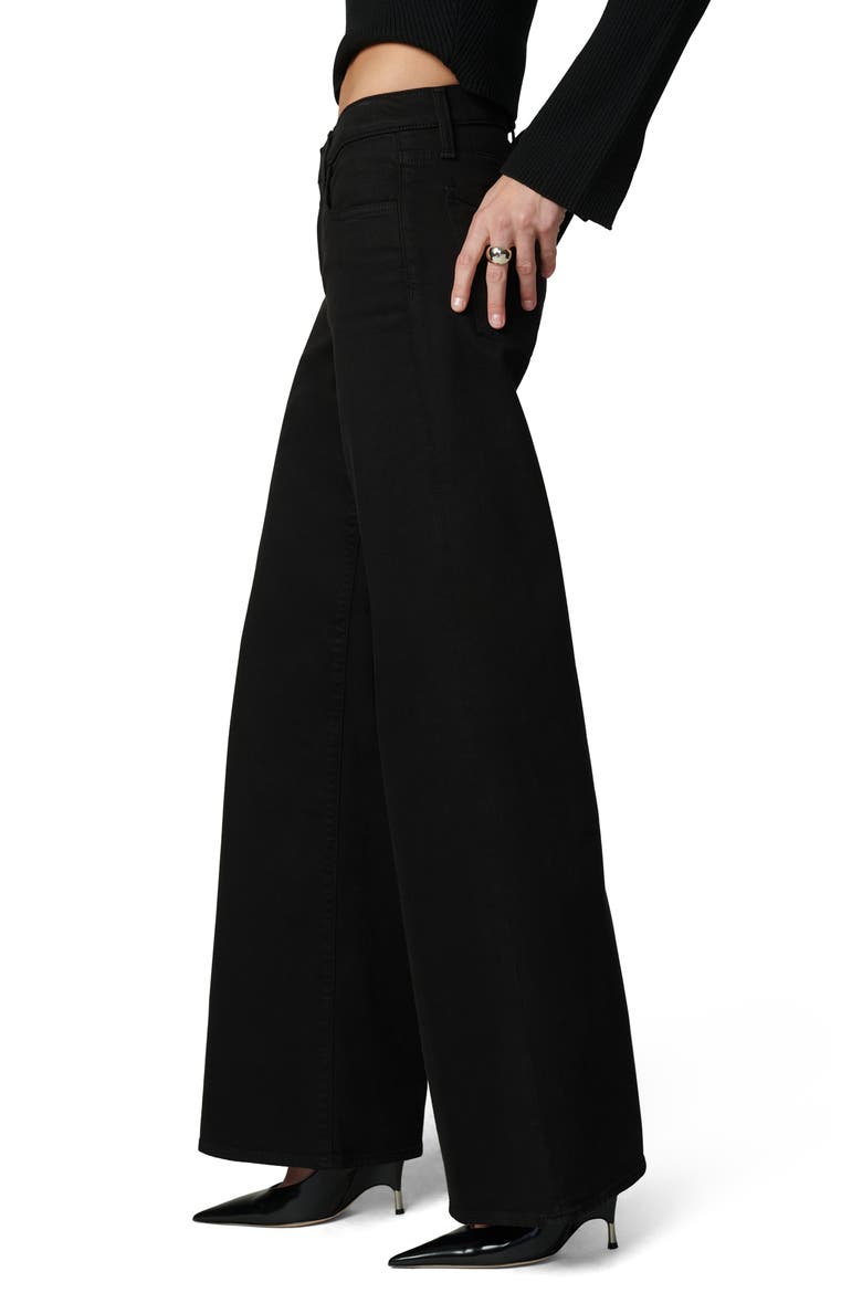 The Lou Lou Low Rise Wide Leg Jeans, Alternate, color, BLACK