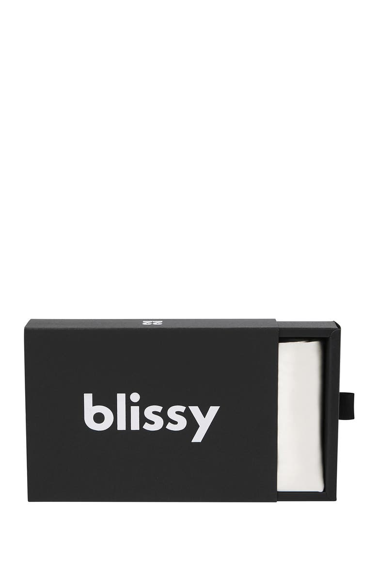 BLISSY Mulberry Silk Pillowcase, Alternate, color, White