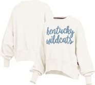 PRESSBOX Women's Pressbox Cream Kentucky Wildcats Chelsea Oversized Pullover Sweatshirt
