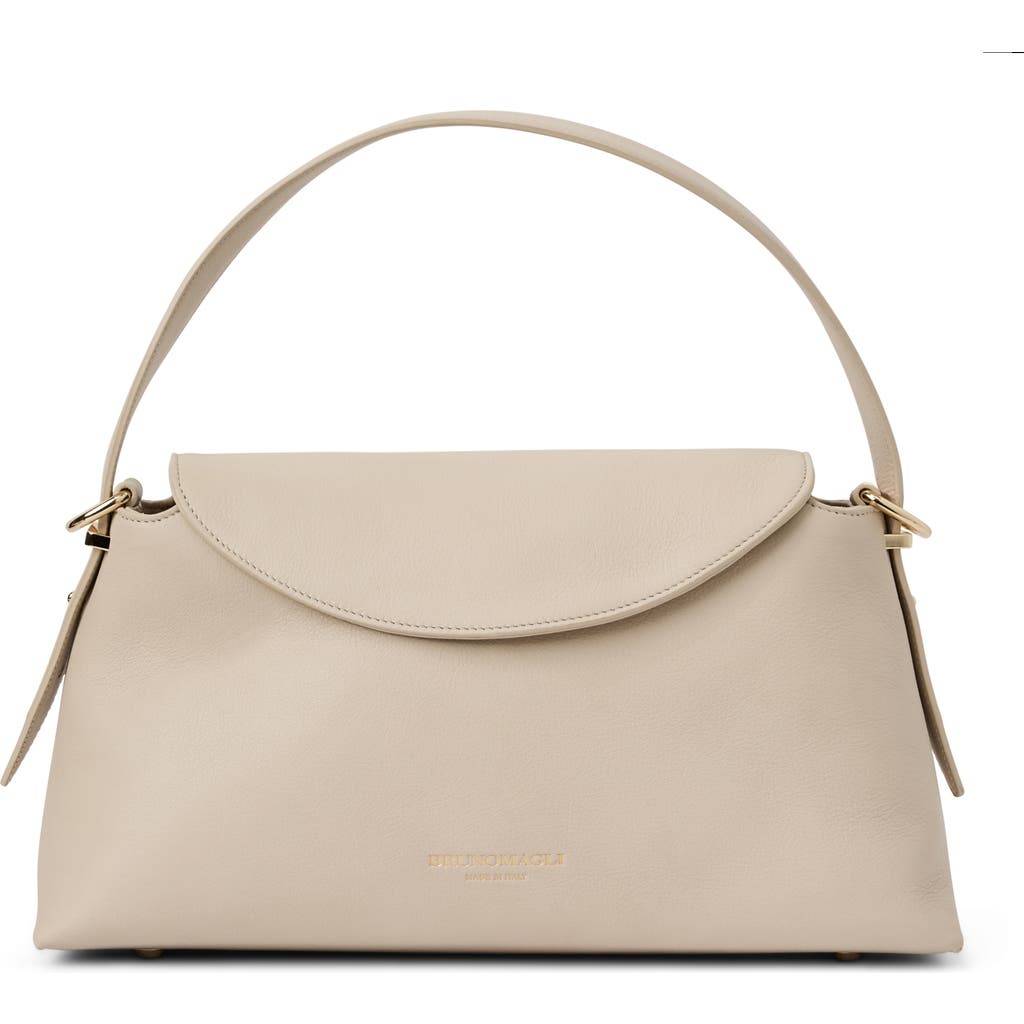 Bruno Magli Daniela Satchel Bag In Bone Leather